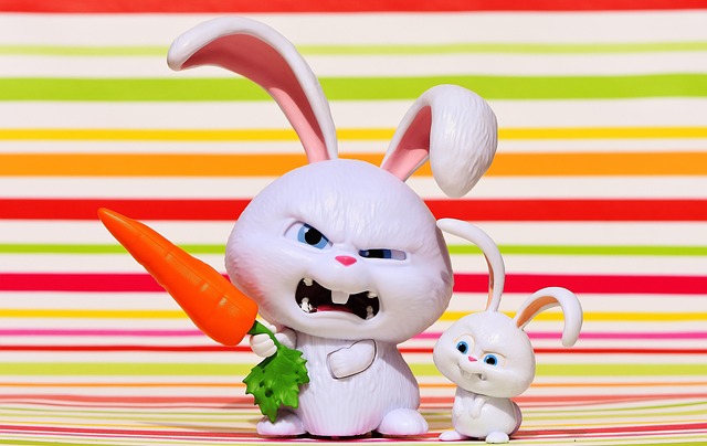 rabbit, evil, snowball, movie character, pets, fun, nature, cute, funny, animal, toy, children